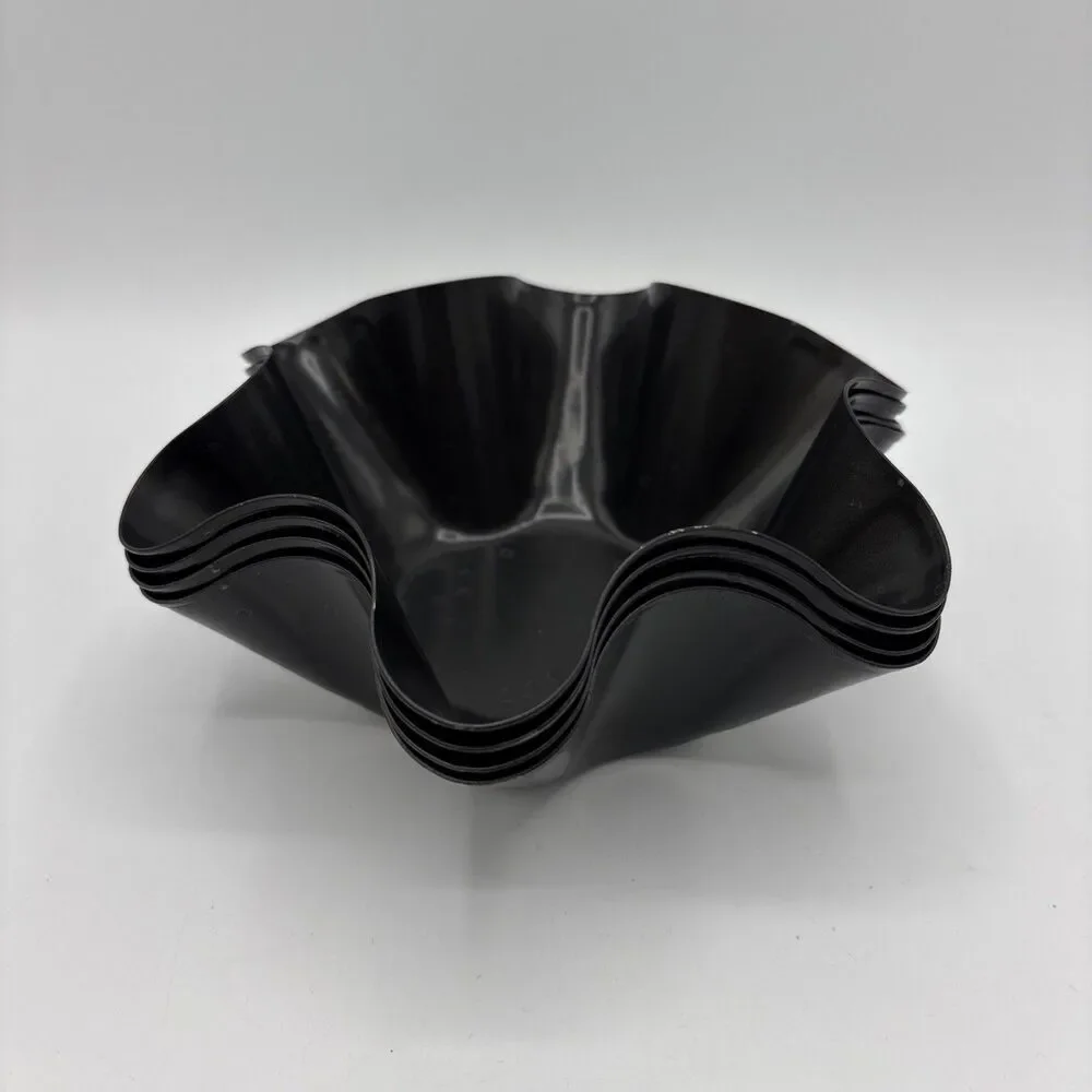 Set of 4 Tortilla Non-Stick Shell Makers Pan Salad Bowl Taco Mold Pans Nestable